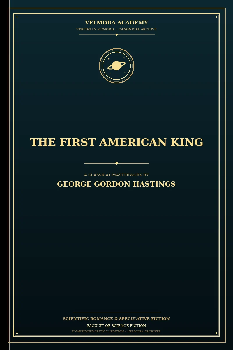 Cover of The first American King