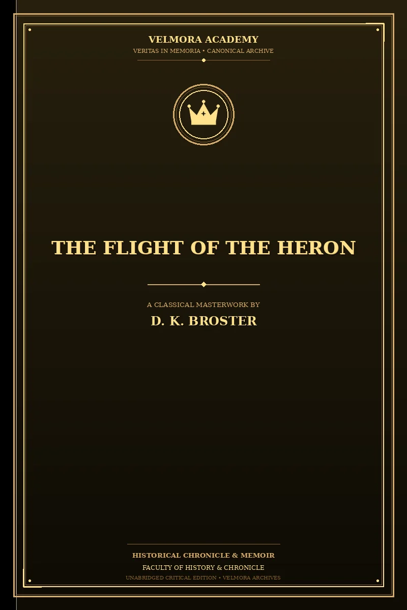 Cover of The flight of the heron