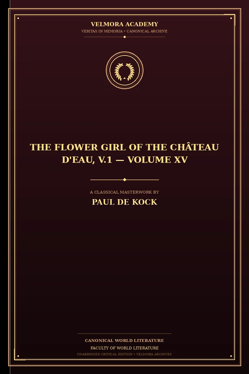 Cover of The Flower Girl of The Château d'Eau, v.1 — Volume XV