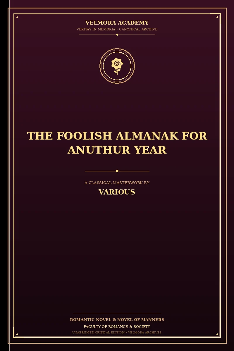 The Foolish Almanak for Anuthur Year