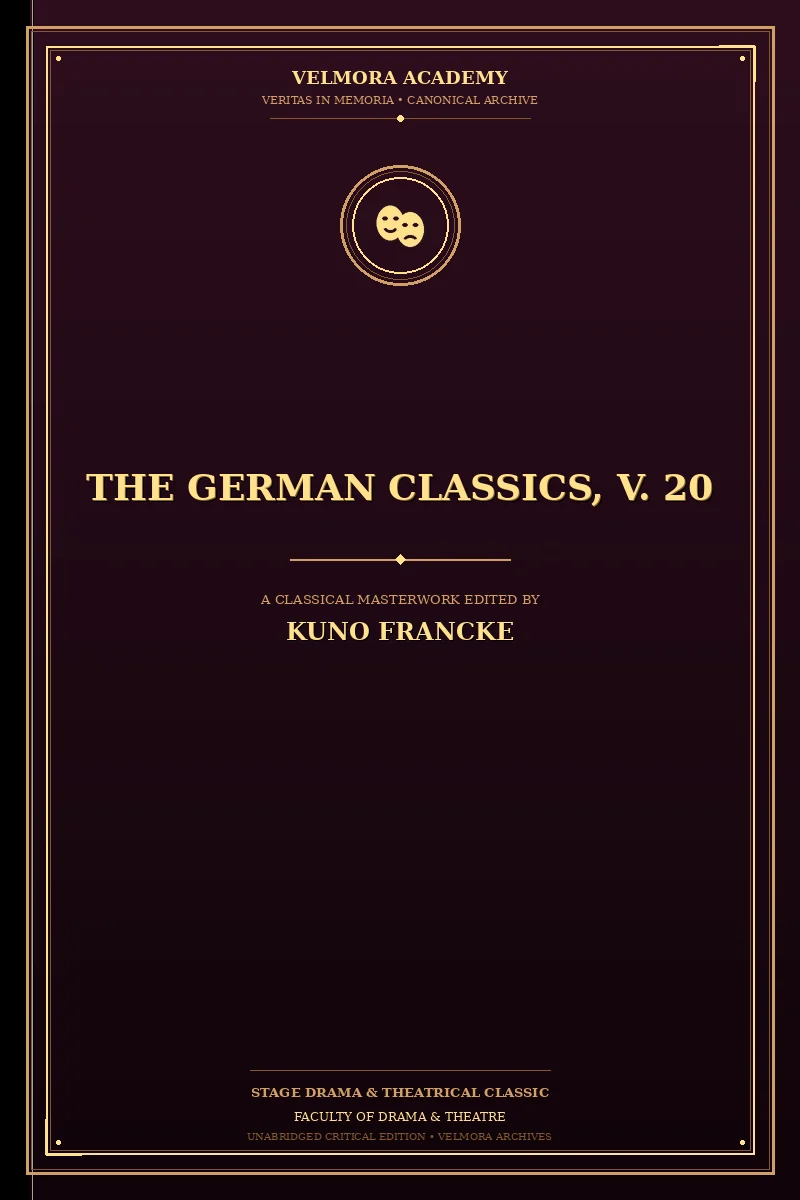 Cover of The German Classics, V. 20