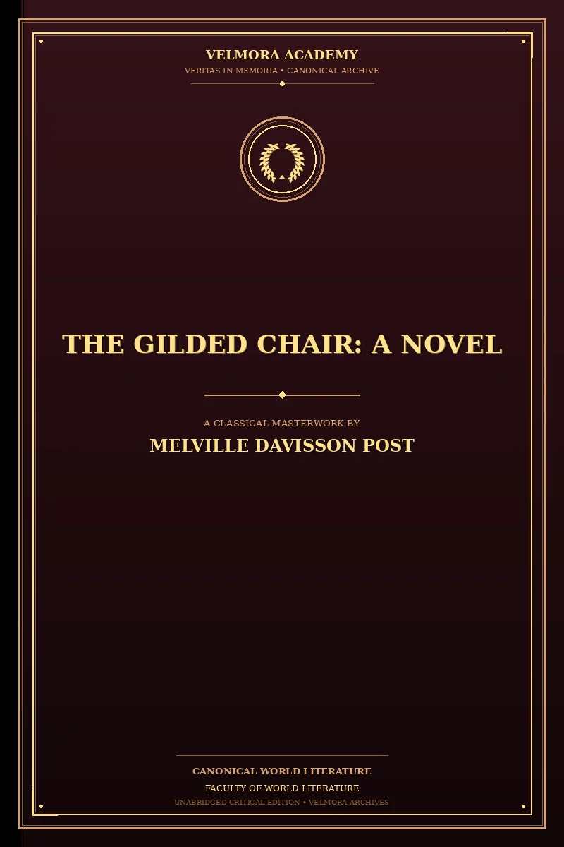 The Gilded Chair: A Novel