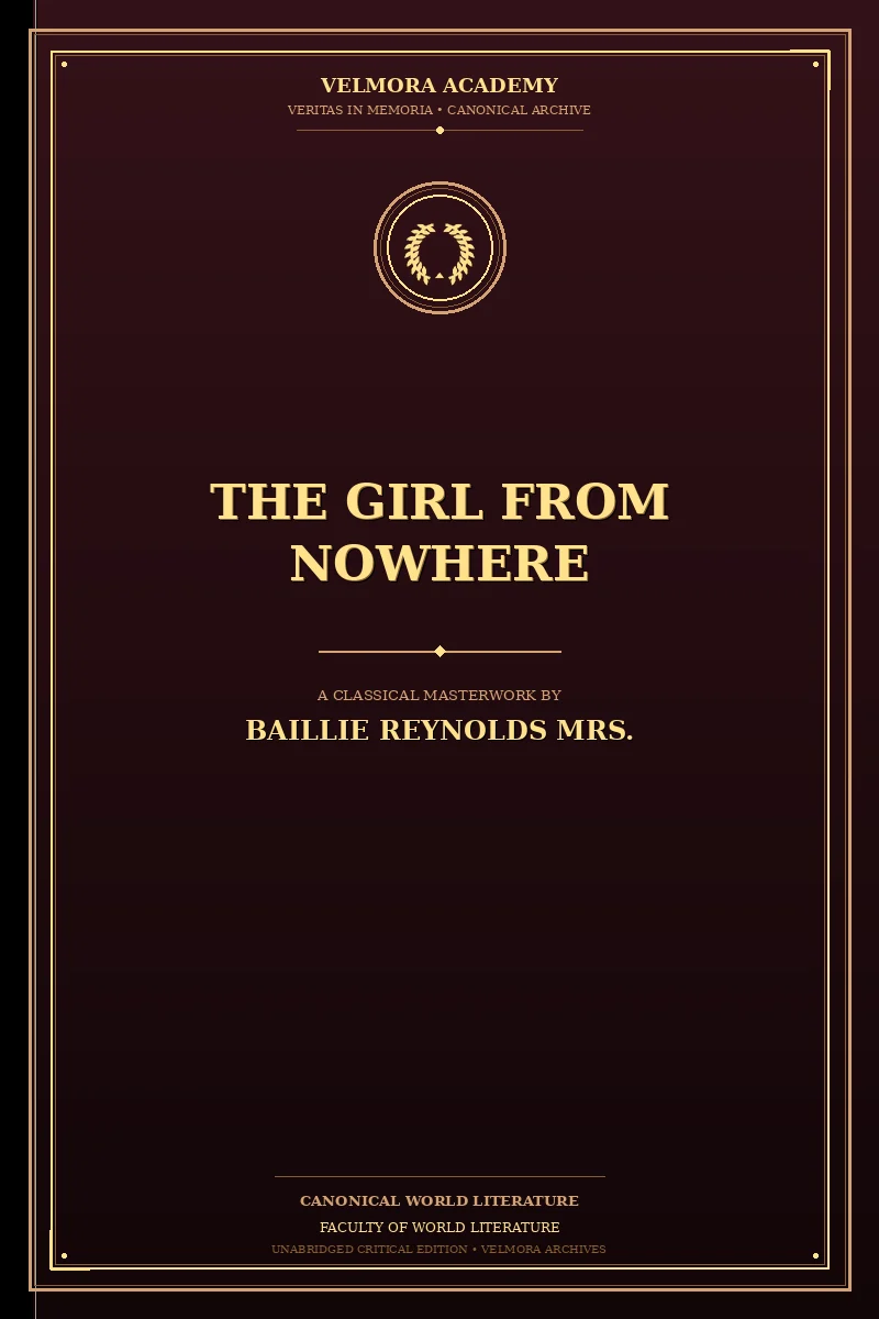 Cover of The girl from nowhere