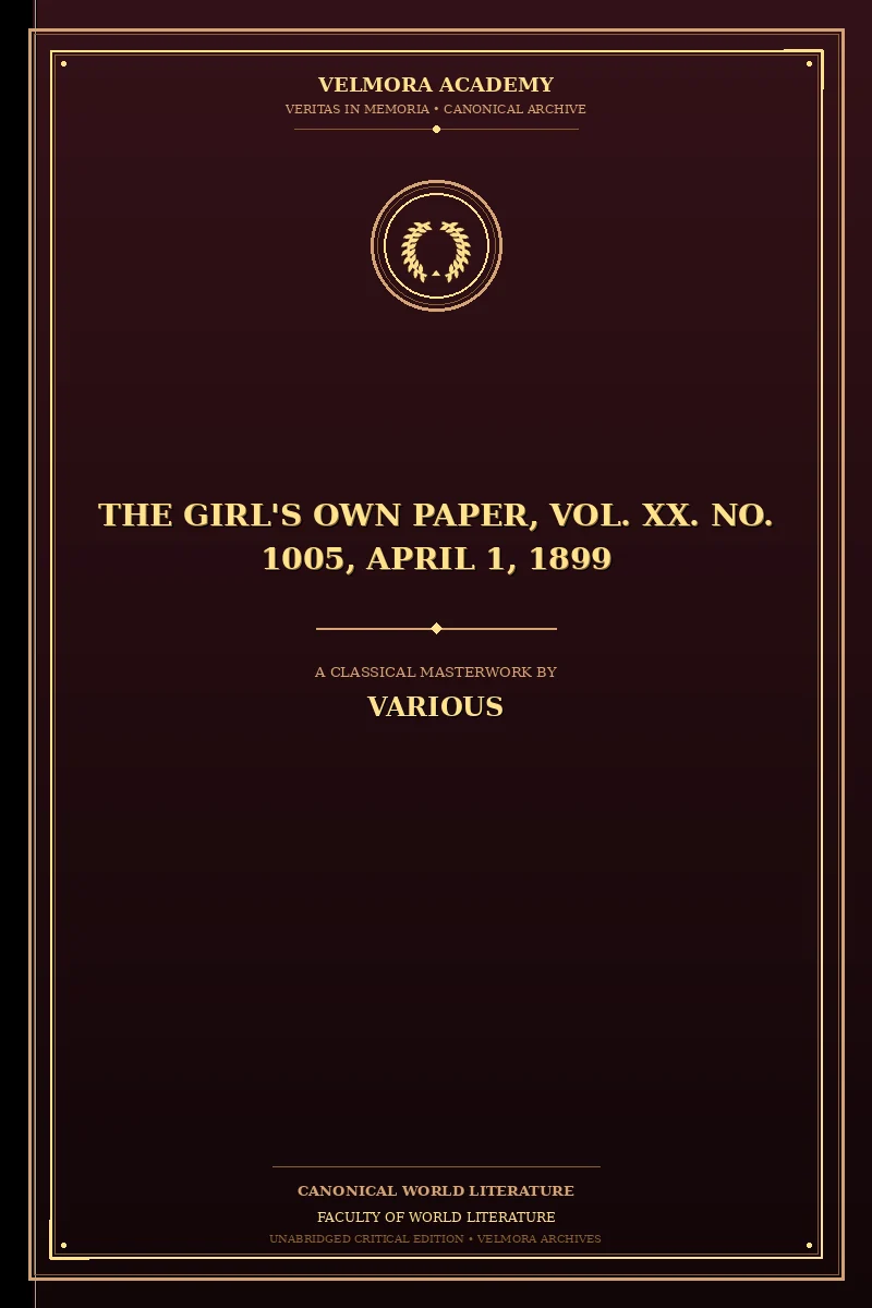 The Girl's Own Paper, Vol. XX. No. 1005, April 1, 1899