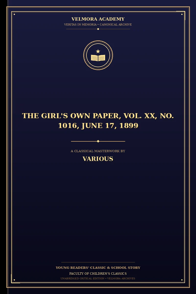 Cover of The Girl's Own Paper, Vol. XX, No. 1016, June 17, 1899