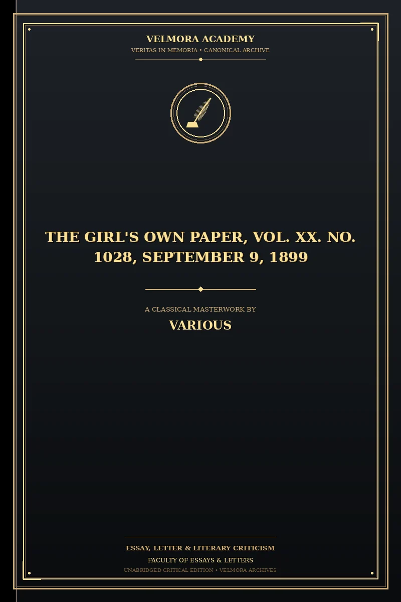 The Girl's Own Paper, Vol. XX. No. 1028, September 9, 1899
