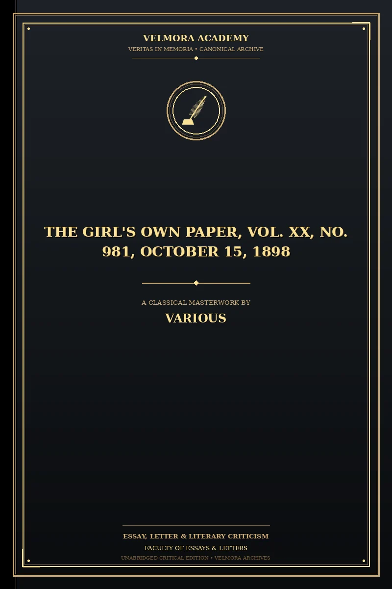 The Girl's Own Paper, Vol. XX, No. 981, October 15, 1898