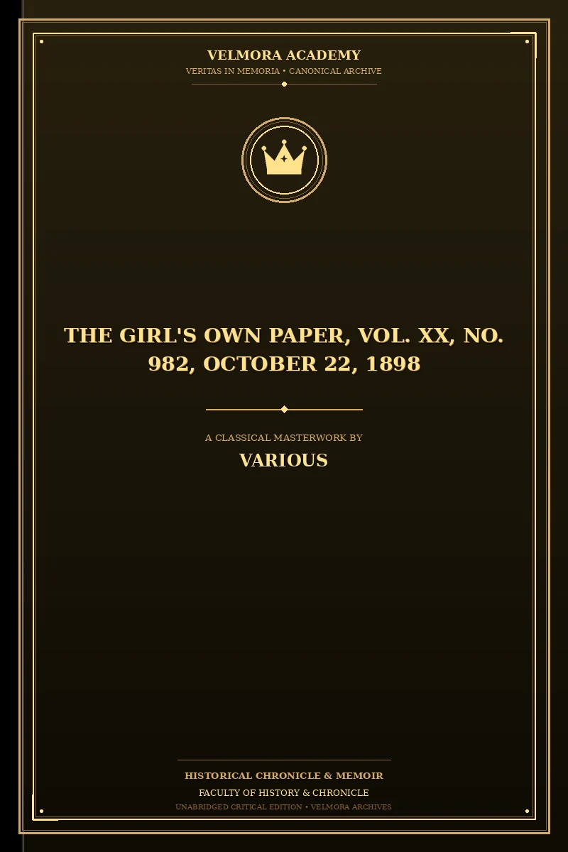 The Girl's Own Paper, Vol. XX, No. 982, October 22, 1898