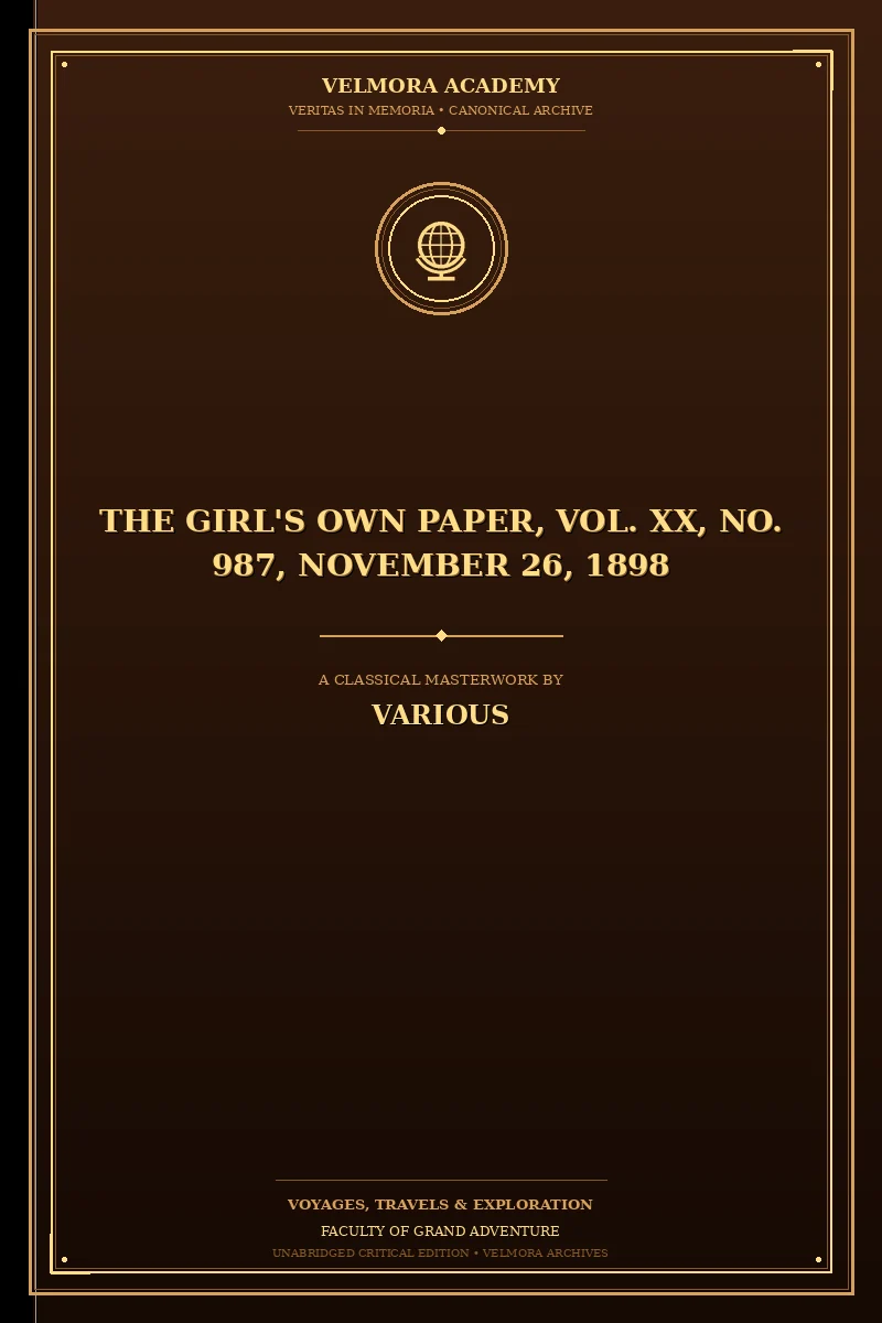 Cover of The Girl's Own Paper, Vol. XX, No. 987, November 26, 1898