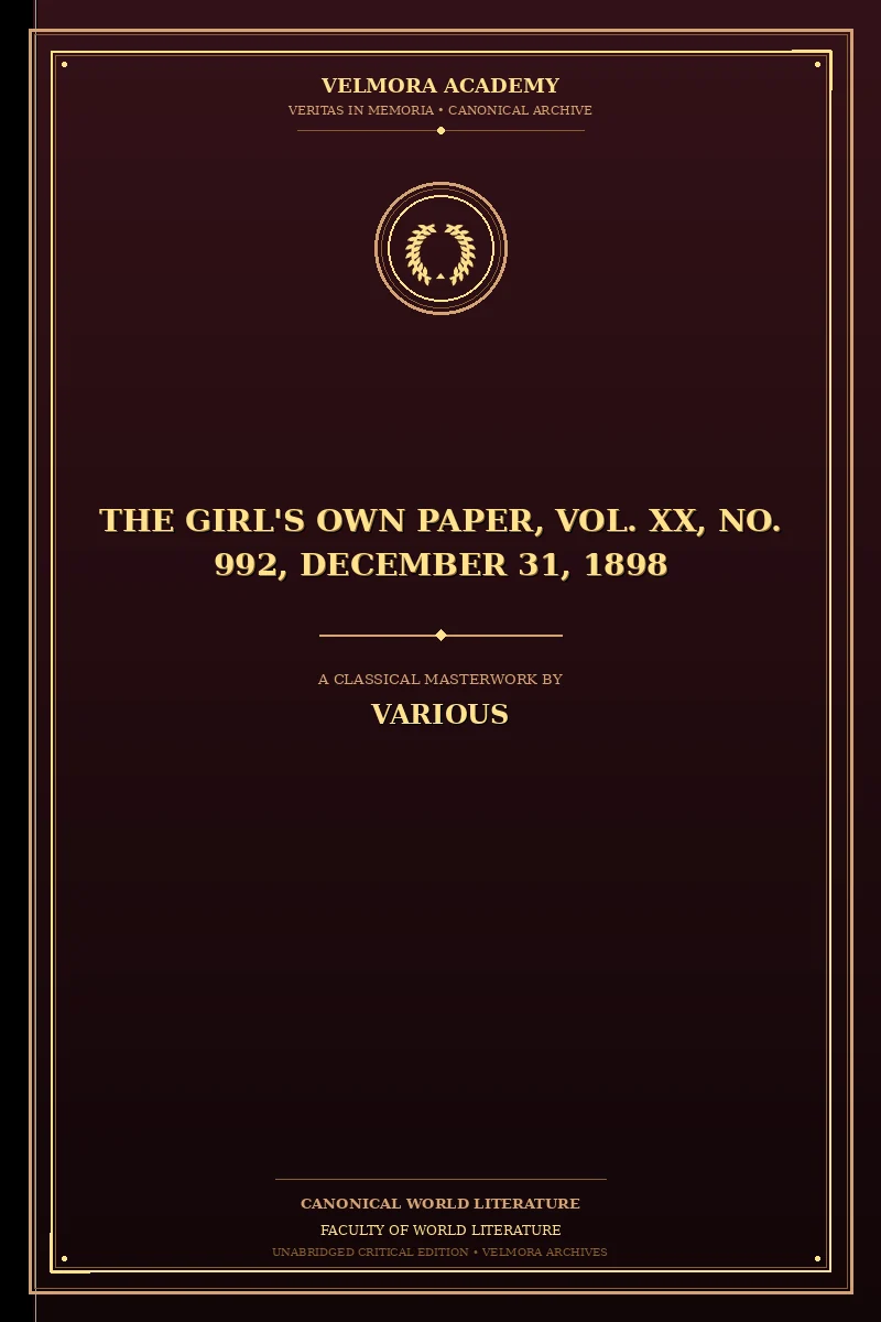 The Girl's Own Paper, Vol. XX, No. 992, December 31, 1898