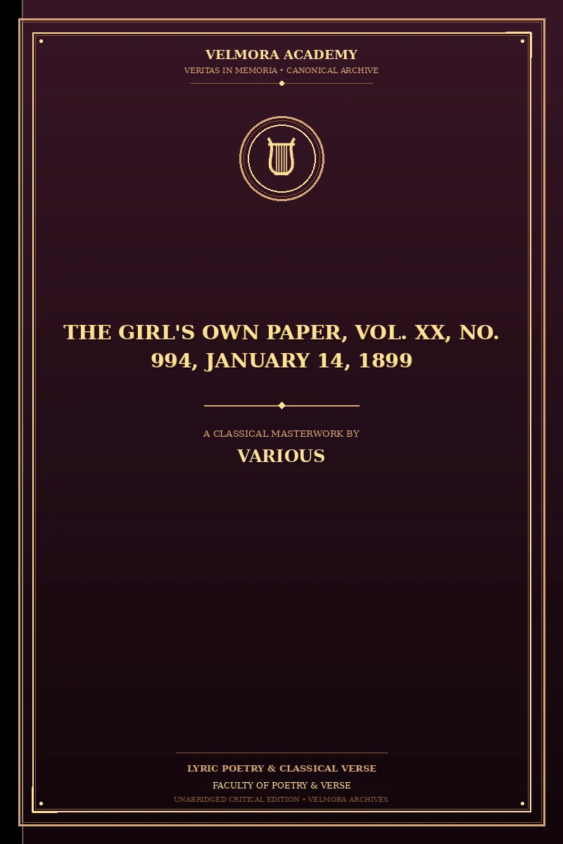 The Girl's Own Paper, Vol. XX, No. 994, January 14, 1899