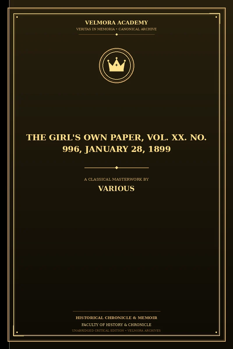 The Girl's Own Paper, Vol. XX. No. 996, January 28, 1899