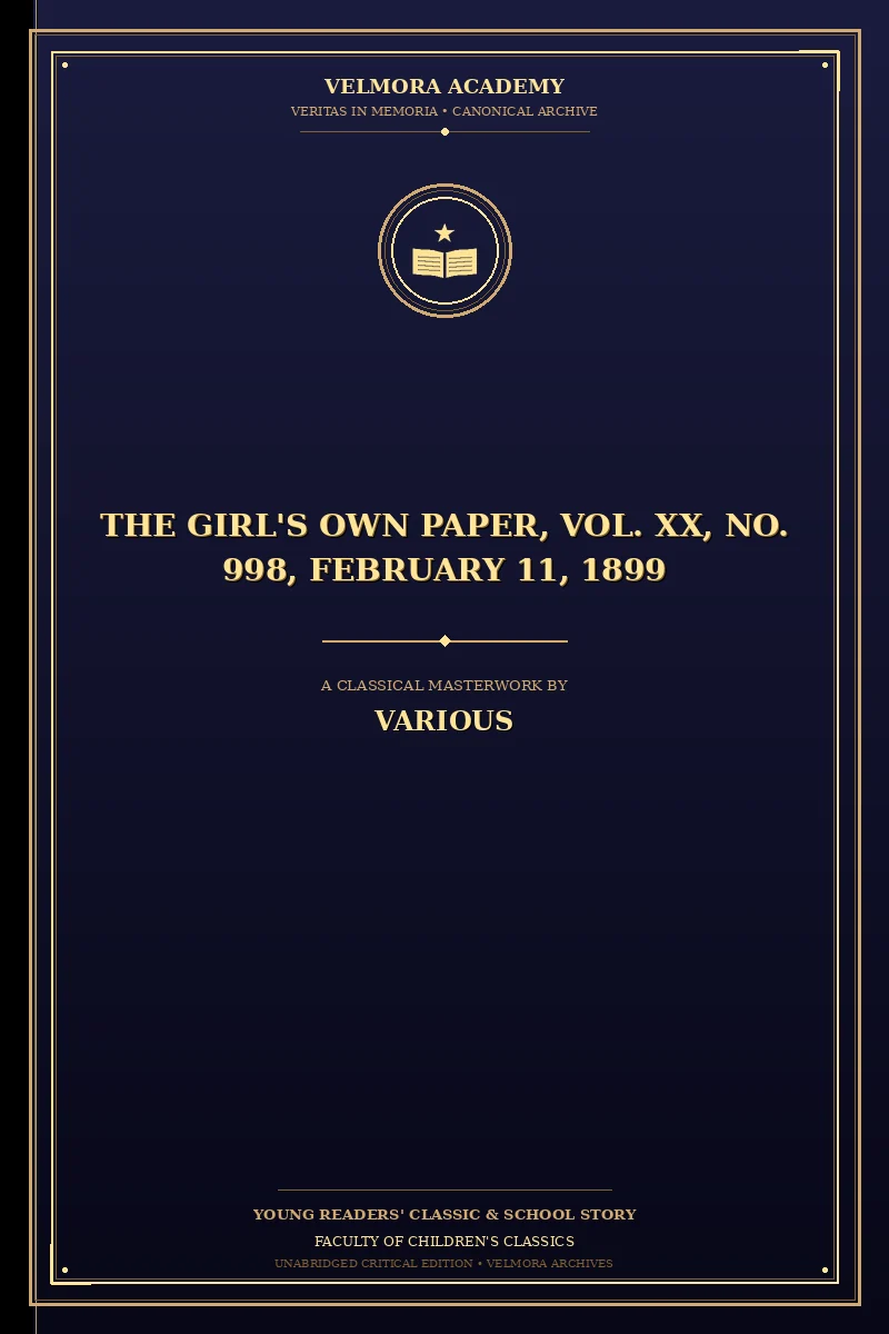 Cover of The Girl's Own Paper, Vol. XX, No. 998, February 11, 1899
