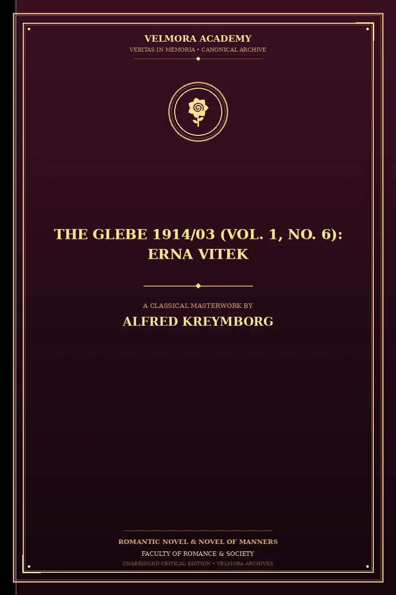 Cover of The Glebe 1914/03 (Vol. 1, No. 6): Erna Vitek
