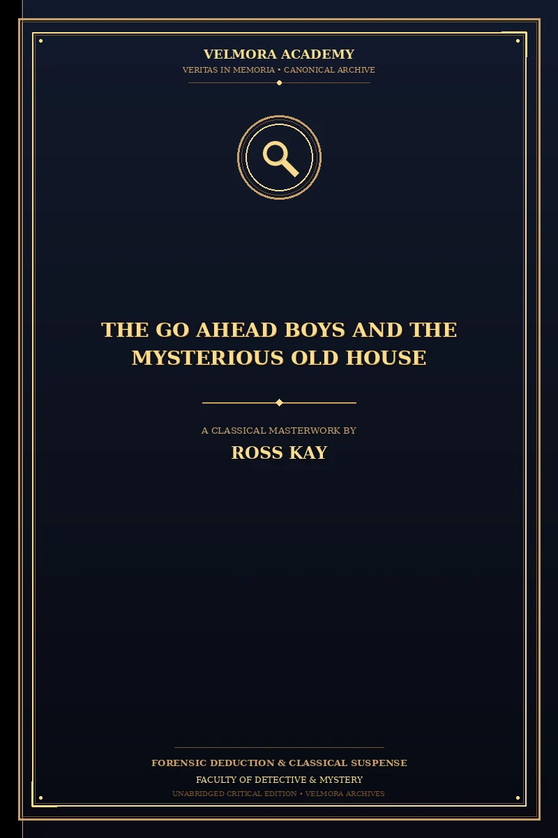 Cover of The Go Ahead Boys and the Mysterious Old House
