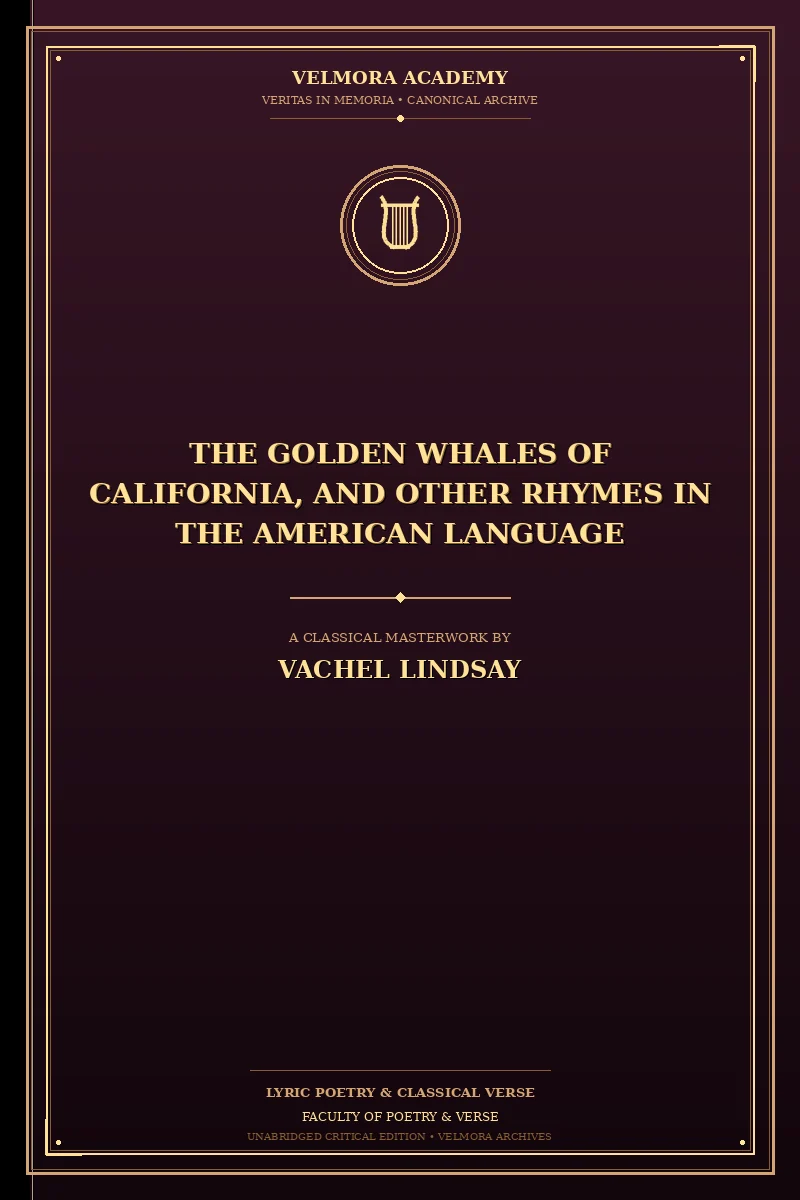Cover of The golden whales of California, and other rhymes in the American language
