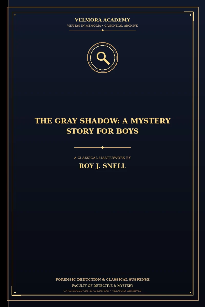 The Gray Shadow: A Mystery Story For Boys