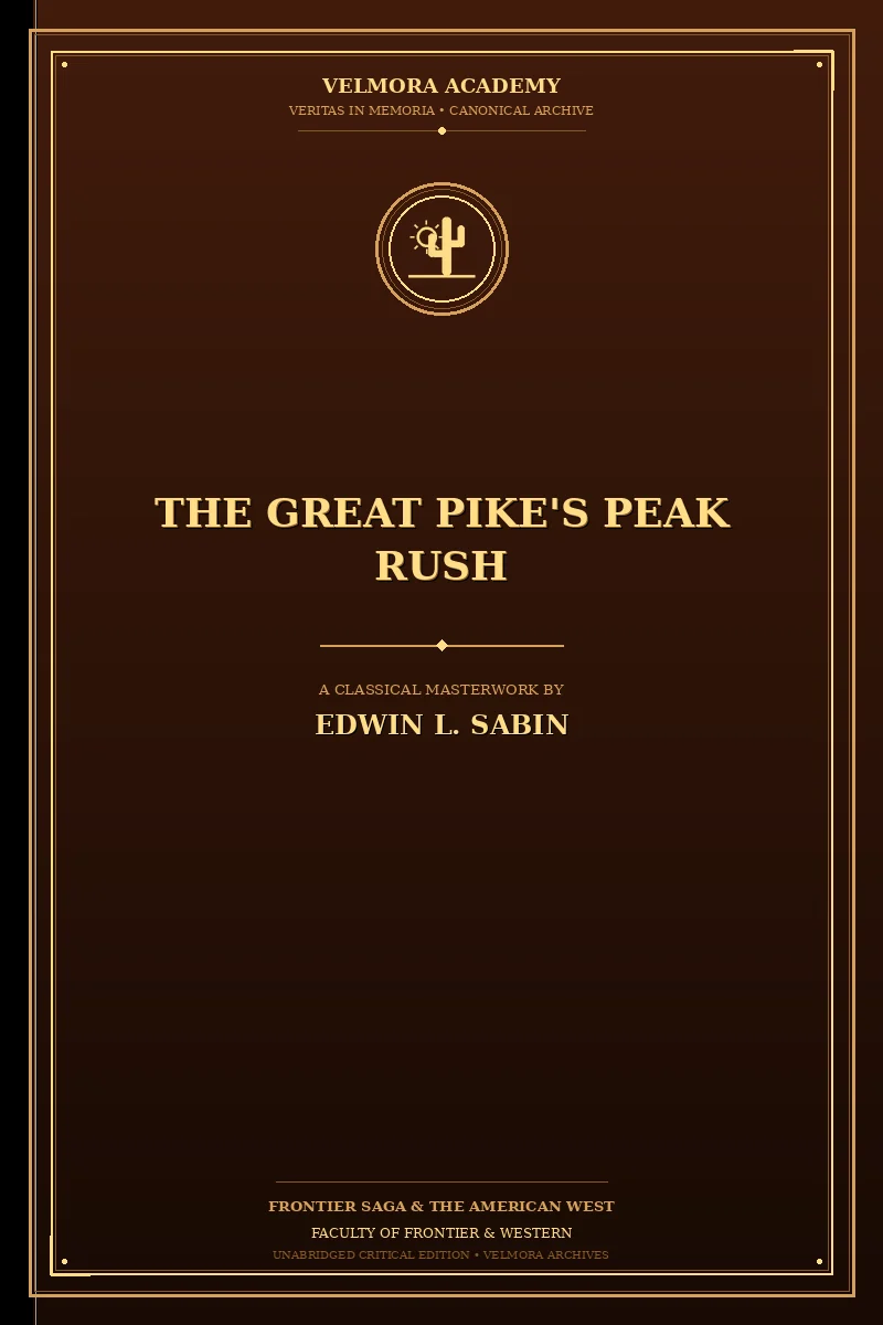 Cover of The Great Pike's Peak Rush