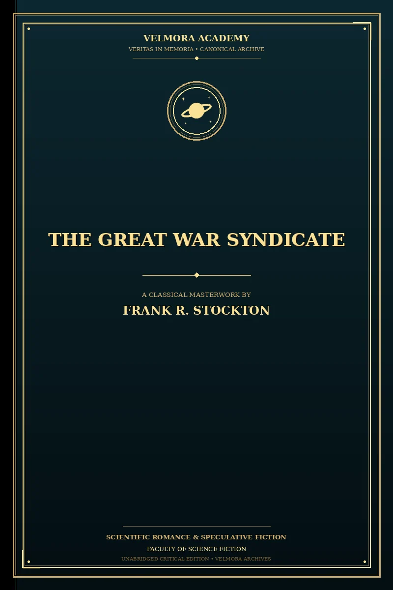 Cover of The Great War Syndicate