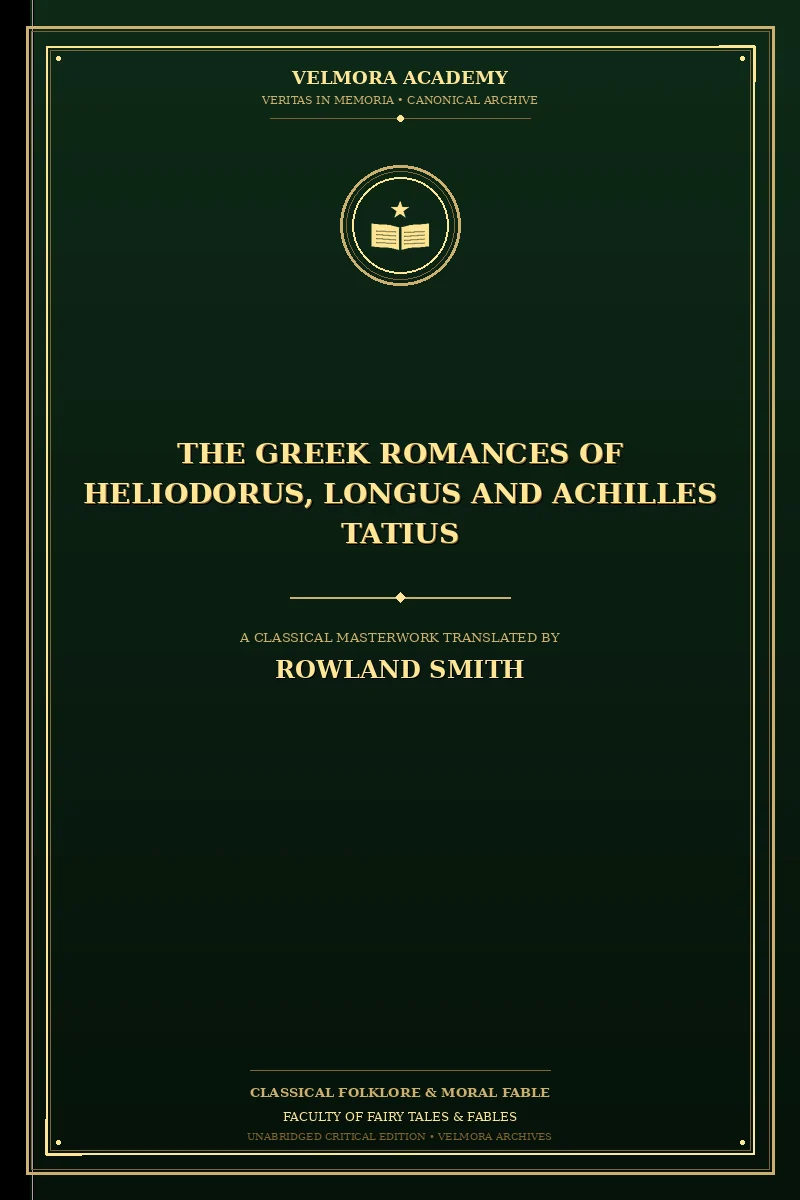 The Greek Romances of Heliodorus, Longus and Achilles Tatius