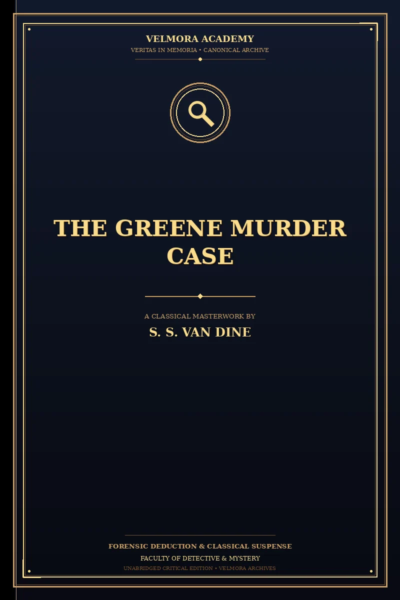 Cover of The Greene murder case