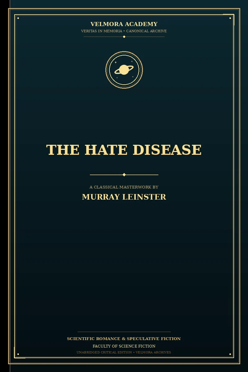 Cover of The Hate Disease