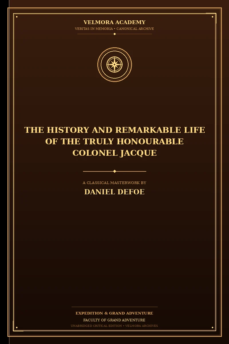 Cover of The History and Remarkable Life of the Truly Honourable Colonel Jacque