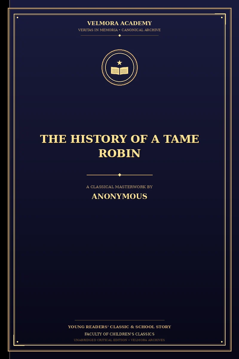 Cover of The history of a tame robin