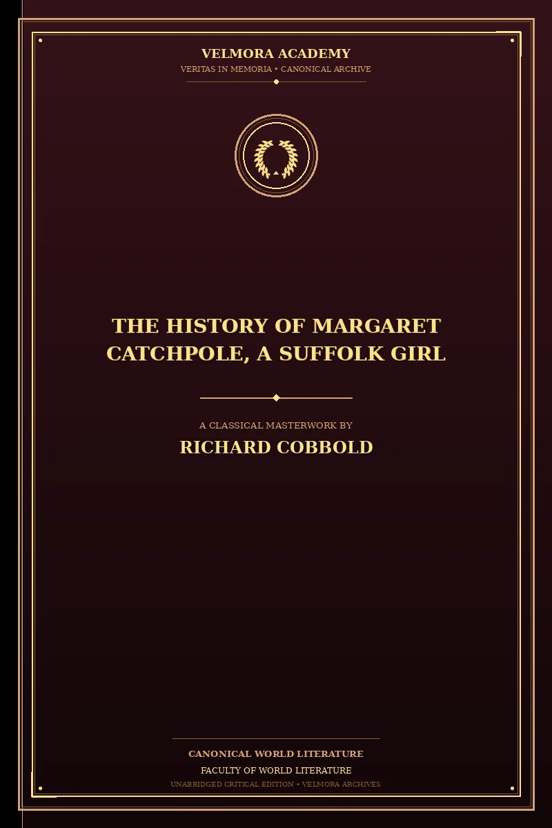 Cover of The History of Margaret Catchpole, a Suffolk Girl