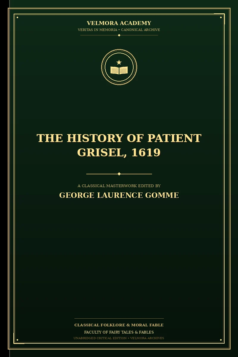 Cover of The History of Patient Grisel, 1619