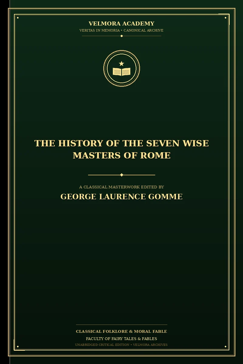 Cover of The History of the Seven Wise Masters of Rome