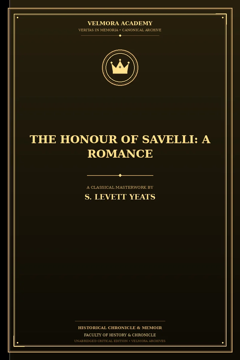Cover of The Honour of Savelli: A Romance