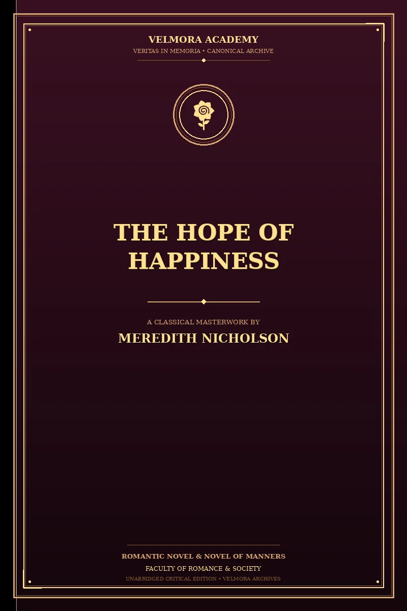 Cover of The hope of happiness