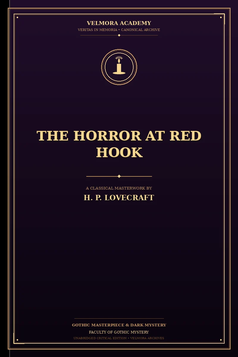 Cover of The horror at Red Hook