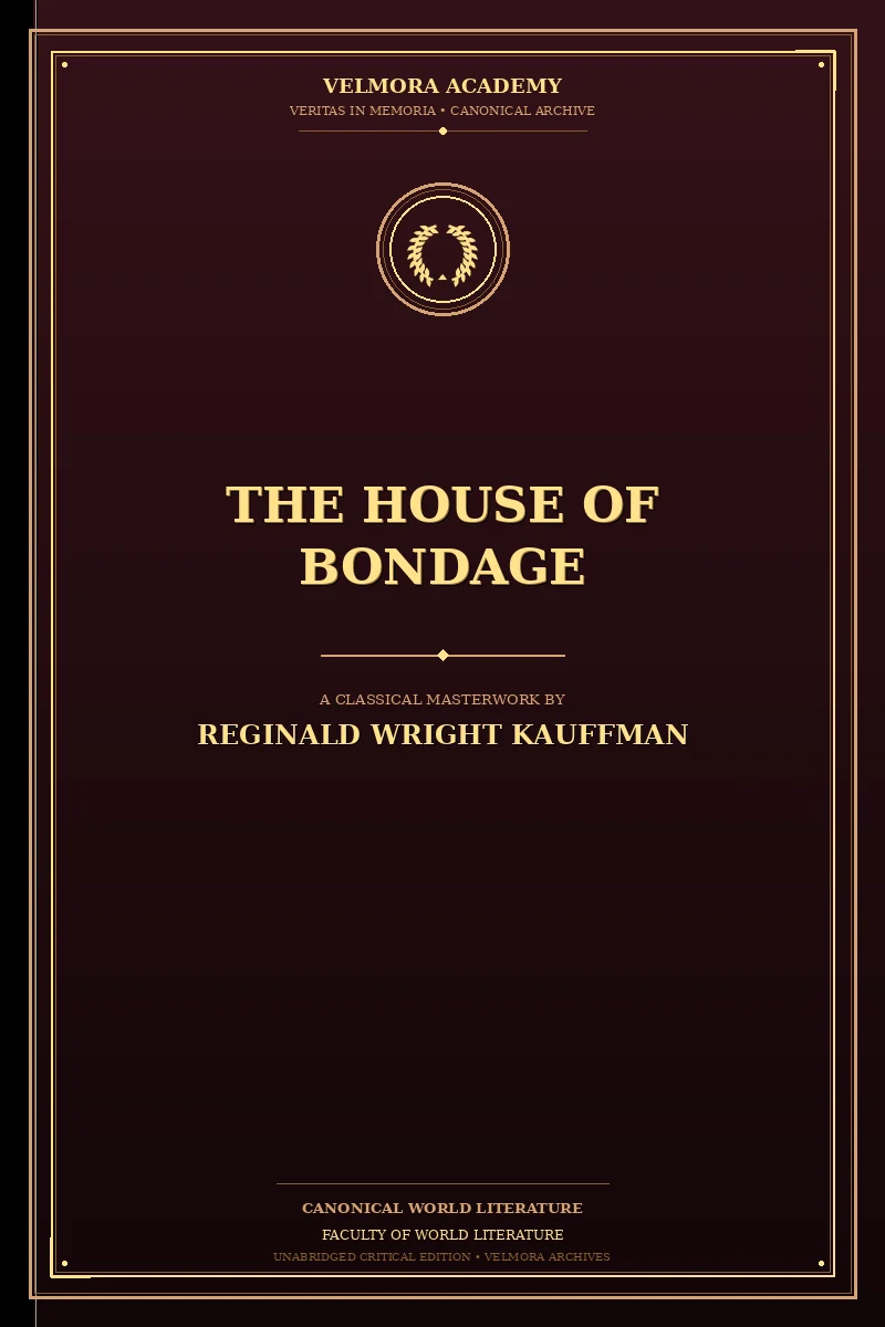 Cover of The house of bondage