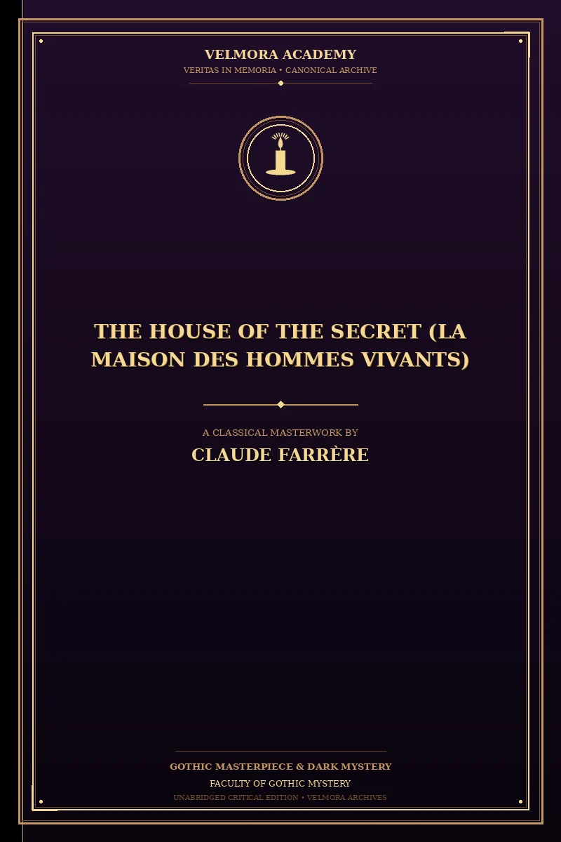 Cover of The House of the Secret (La maison des hommes vivants)