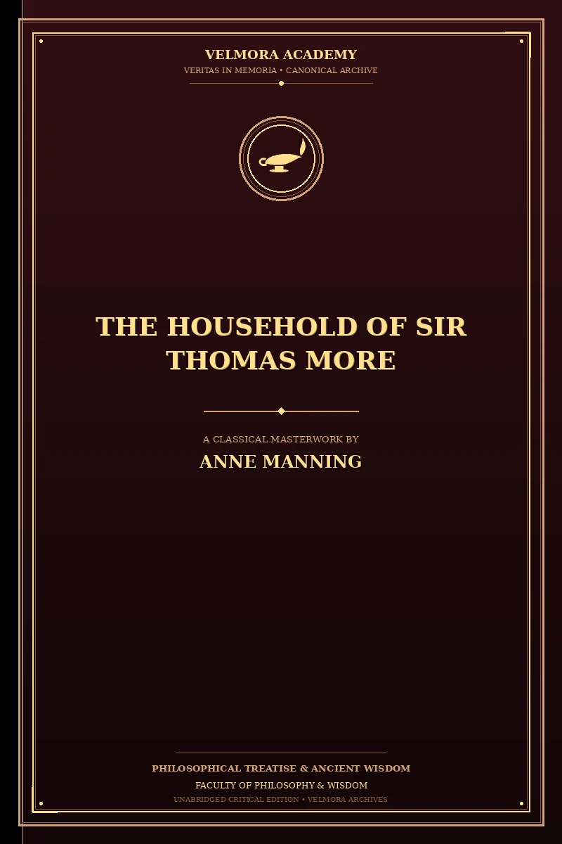 Cover of The Household of Sir Thomas More