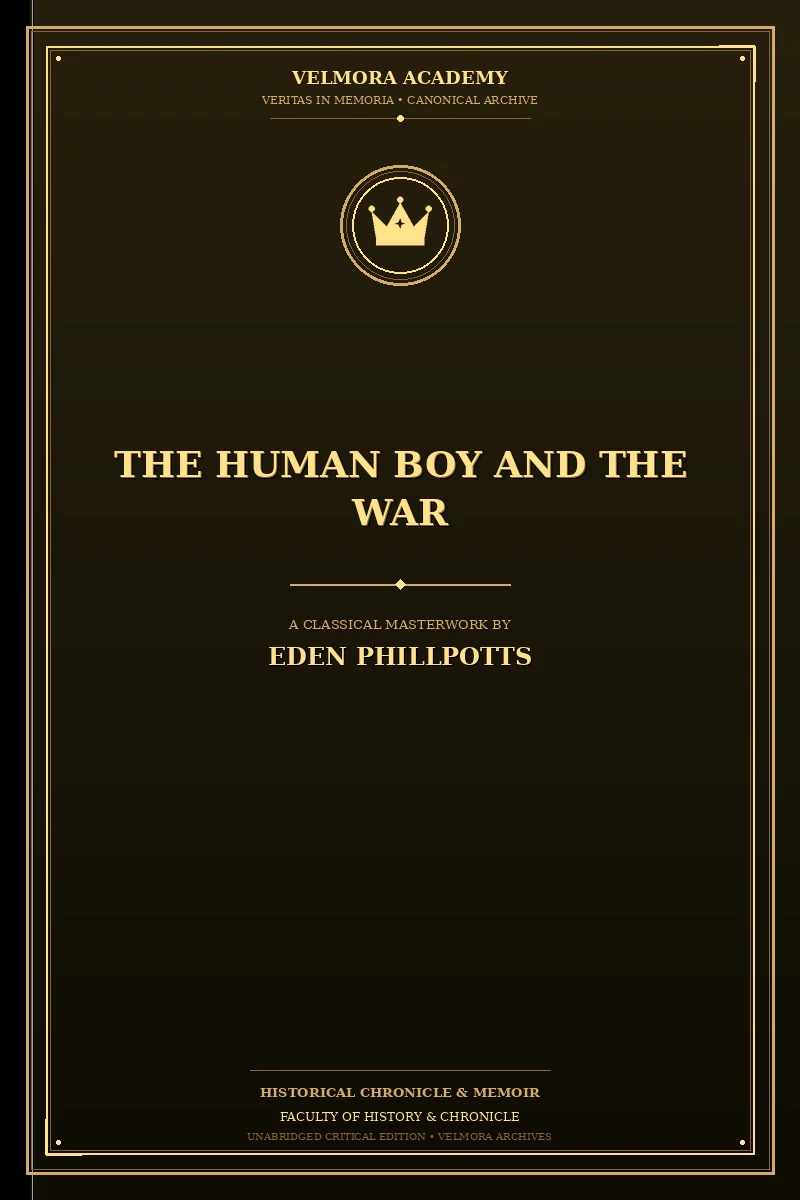 Cover of The Human Boy and the War