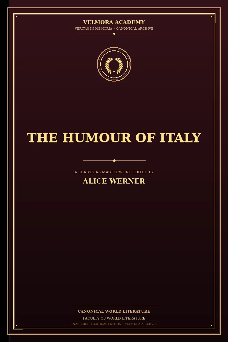 Cover of The humour of Italy
