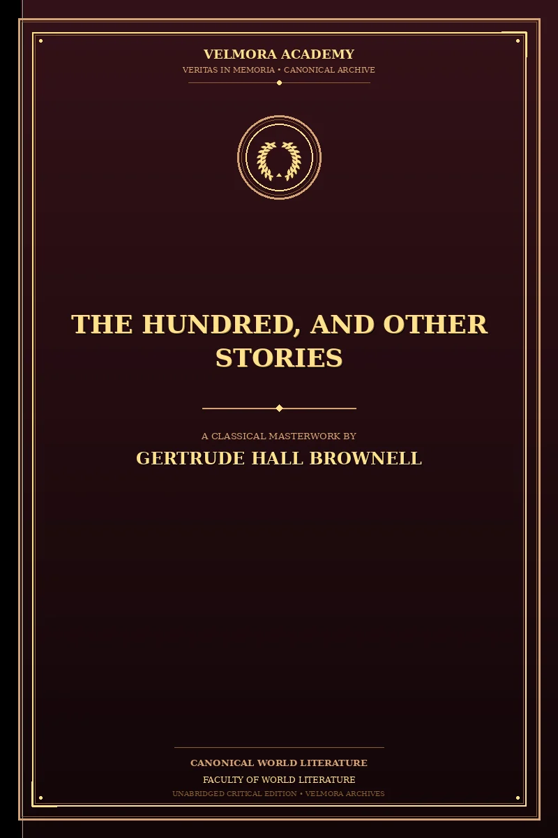 Cover of The Hundred, and Other Stories