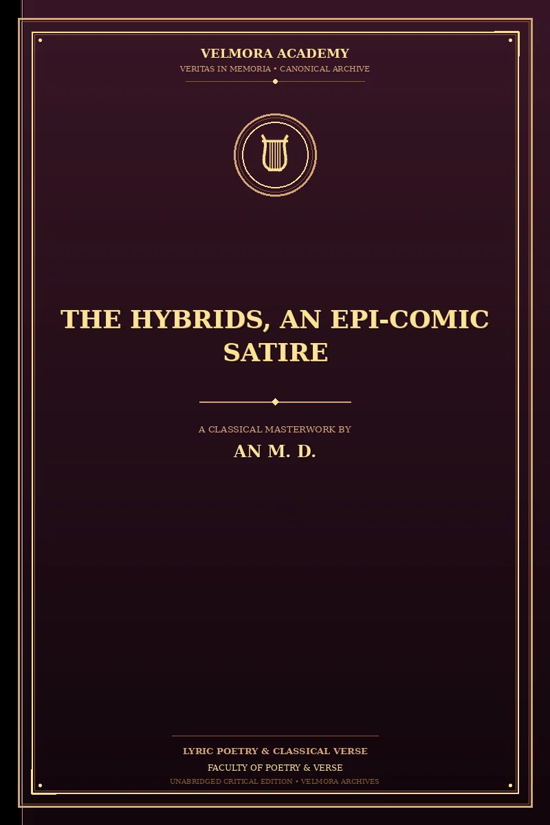 Cover of The Hybrids, An Epi-comic Satire