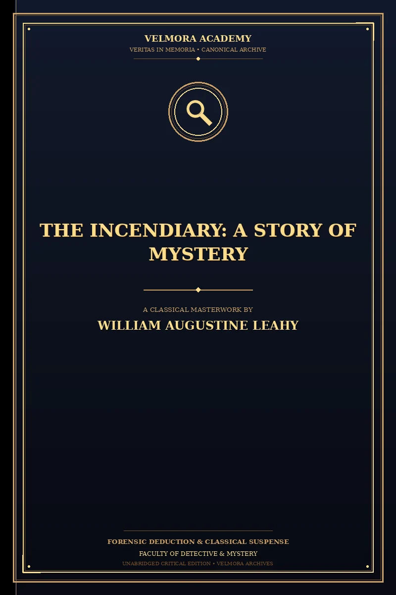 The Incendiary: A Story of Mystery