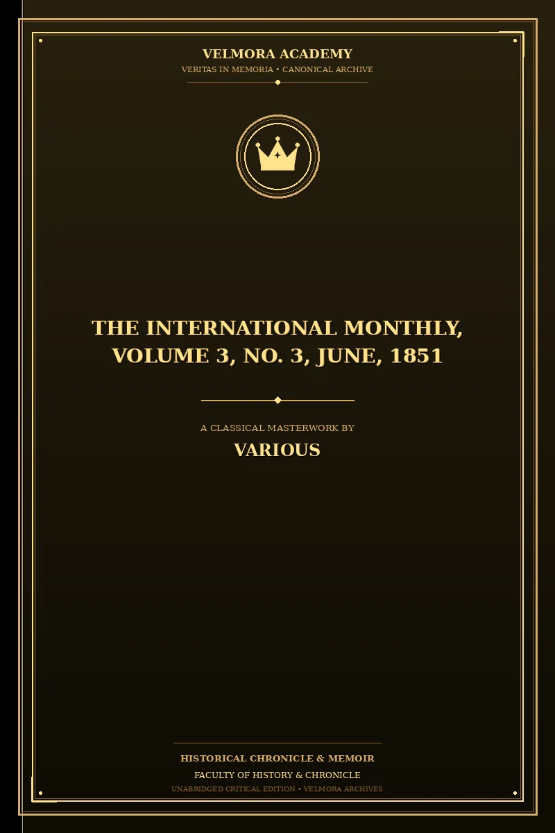 The International Monthly, Volume 3, No. 3, June, 1851