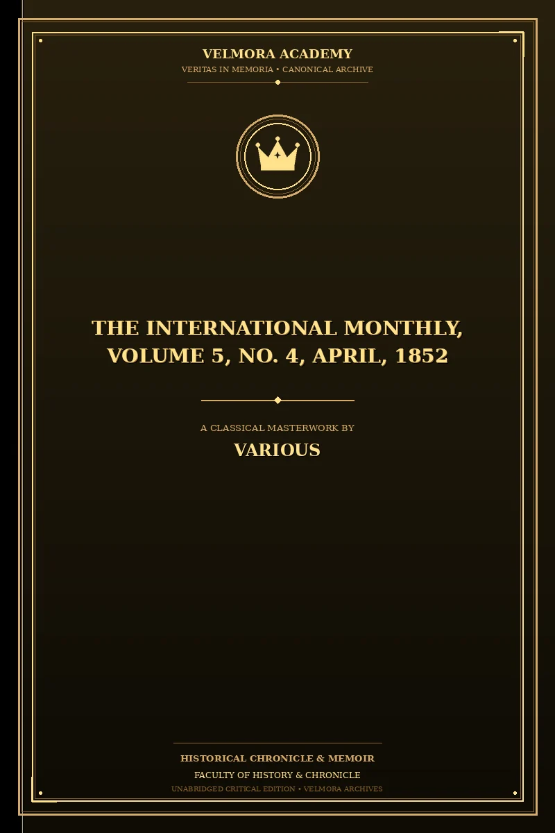 The International Monthly, Volume 5, No. 4, April, 1852