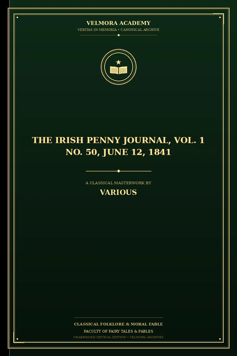 Cover of The Irish Penny Journal, Vol. 1 No. 50, June 12, 1841