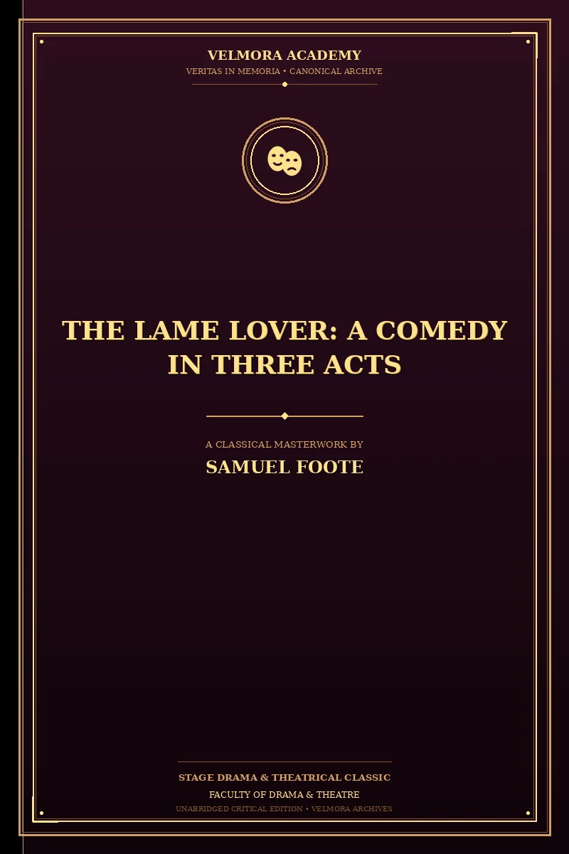 The Lame Lover: A Comedy in Three Acts