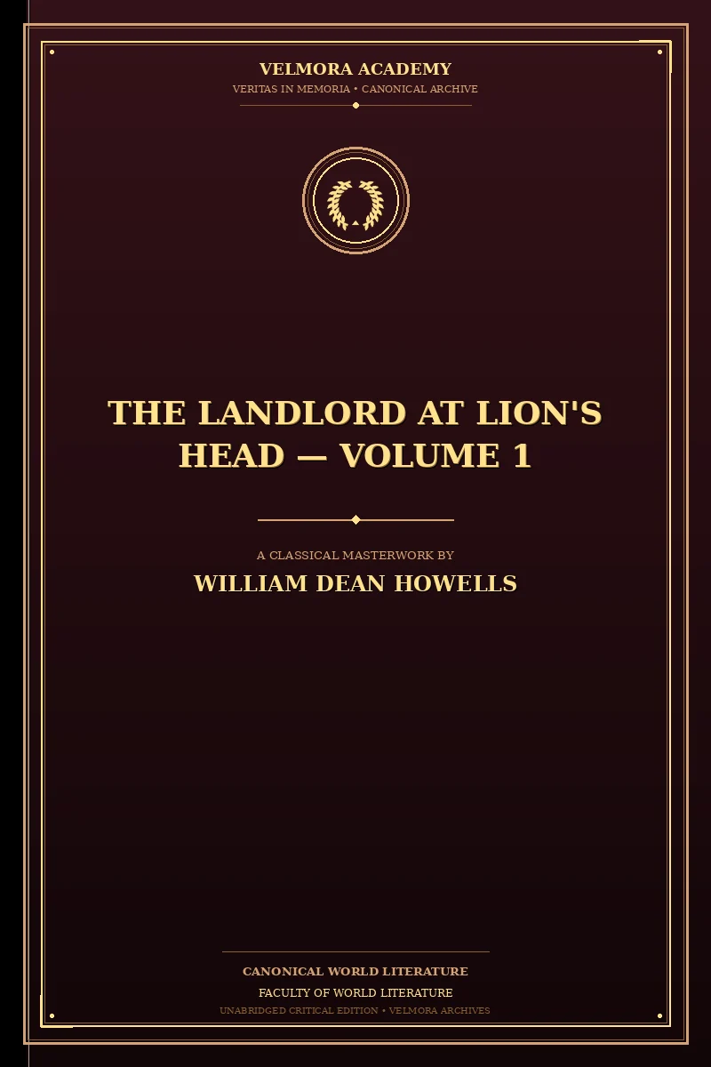 The Landlord at Lion's Head — Volume 1