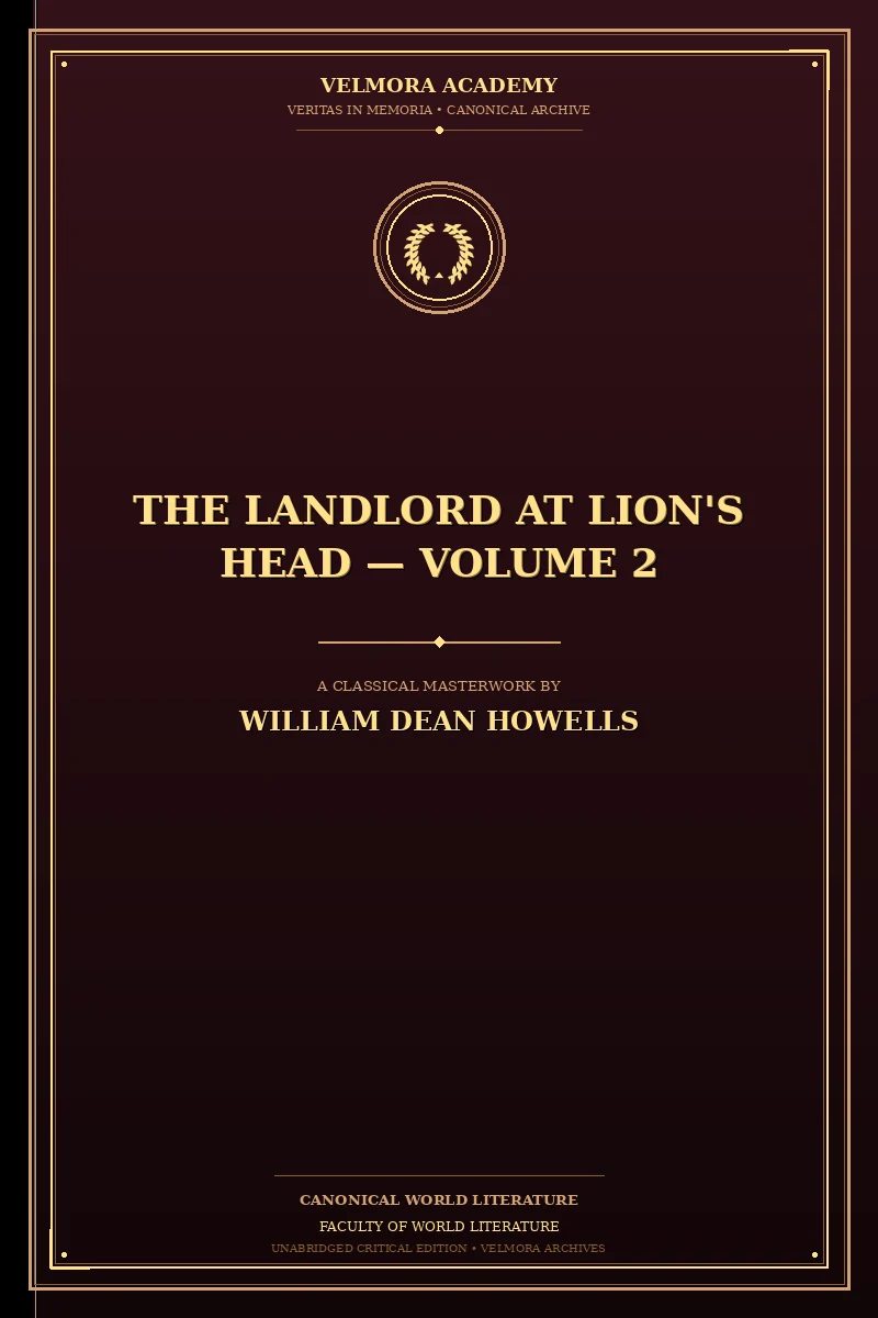 Cover of The Landlord at Lion's Head — Volume 2