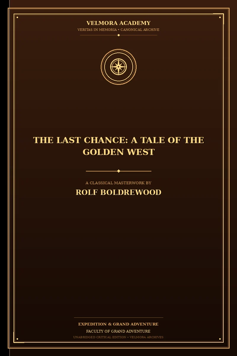 The Last Chance: A Tale of the Golden West