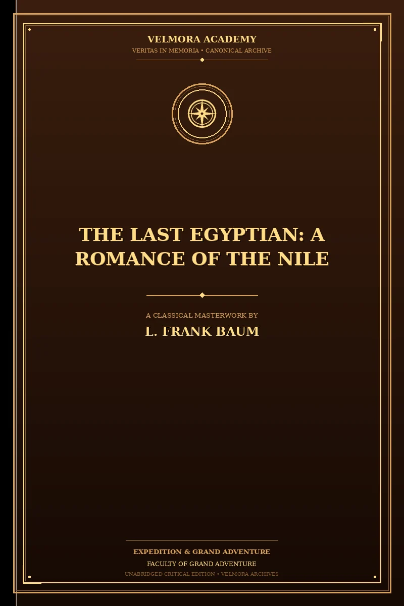 The Last Egyptian: A Romance of the Nile